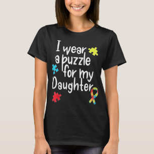 Camiseta Autismo - Uso Puzzle Para Minha Filha Consciente