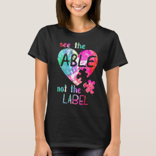 Camiseta Autismo - Veja O Capaz De Não A Consciência Do Aut