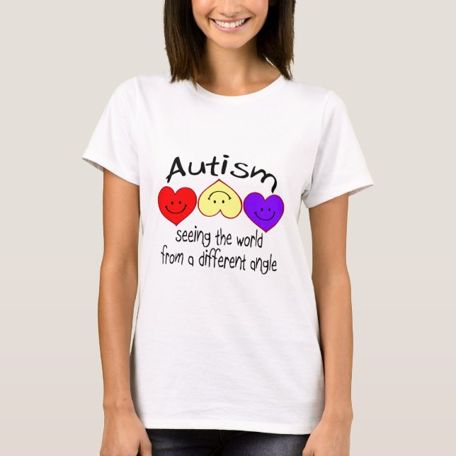 Camiseta Autismo, vendo o mundo de um ângulo diferente (Frente)