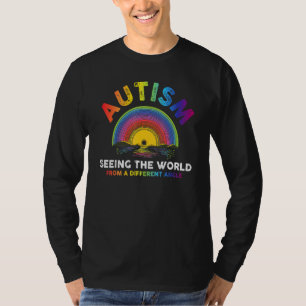 Camiseta Autismo Vendo O Mundo De Um Ângulo Diferente