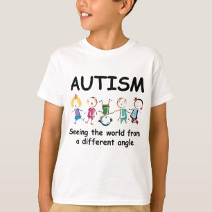 Camiseta Autismo...ver o mundo de um ângulo diferente