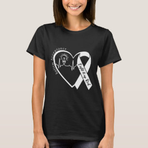 Camiseta Autismo - Vermelho Em vez - Aceitação Não Conscien