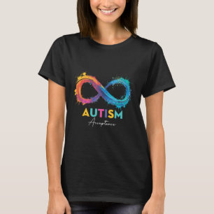 Camiseta Autismo Vermelho Em vez de Símbolo de Infinito Ace