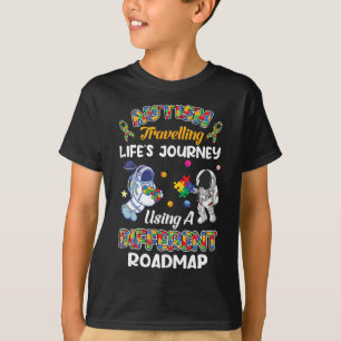 Camiseta Autismo Viajar Jornada da Vida Astronauta Autismo