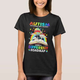 Camiseta Autismo Viajar pela Jornada da Vida Usando Um Dife