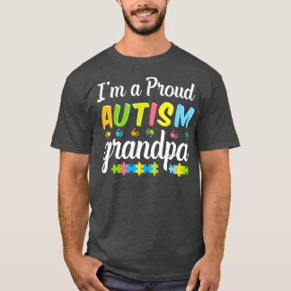 Camiseta Autismo Vovô Consciência para mim Um Guerreiro Org