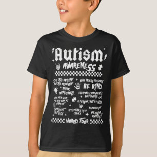 Camiseta Autismo World Tour Conscientização sobre Autismo (