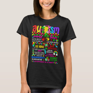 Camiseta Autismo World Tour Seja Gentil Conscientização do 