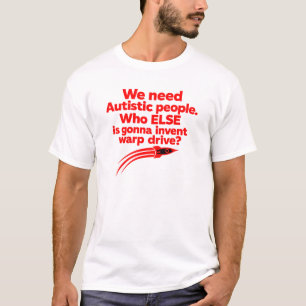 Camiseta Autista, Citação Engraçada de Autismo Sta