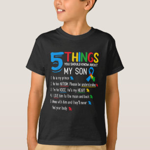 Camiseta Autista Filho Autismo Sensibilização Apoio à Mãe P