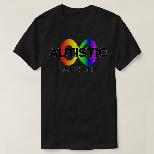 Camiseta Autista lida com a sua neurodiversidade (Frente do Design)