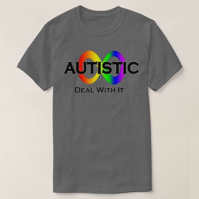 Camiseta Autista lida com a sua neurodiversidade (Frente do Design)