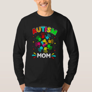 Camiseta Autista Mãe Quebra-cabeça Suporta Awarenes Familia