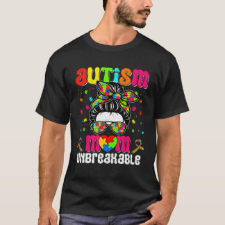 Camiseta Autistic Autism Awareness Mom Life Women Cute Moth