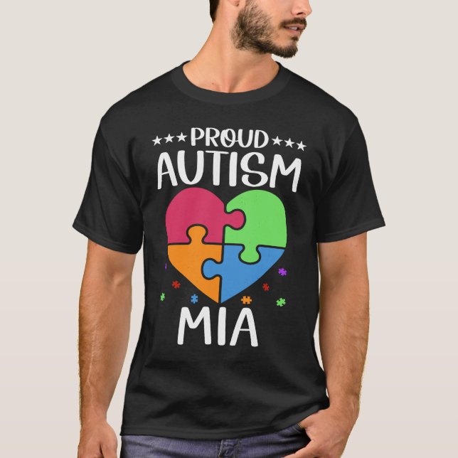 Camiseta Autistic Autism Awareness Month Cute Proud Autism  (Frente)