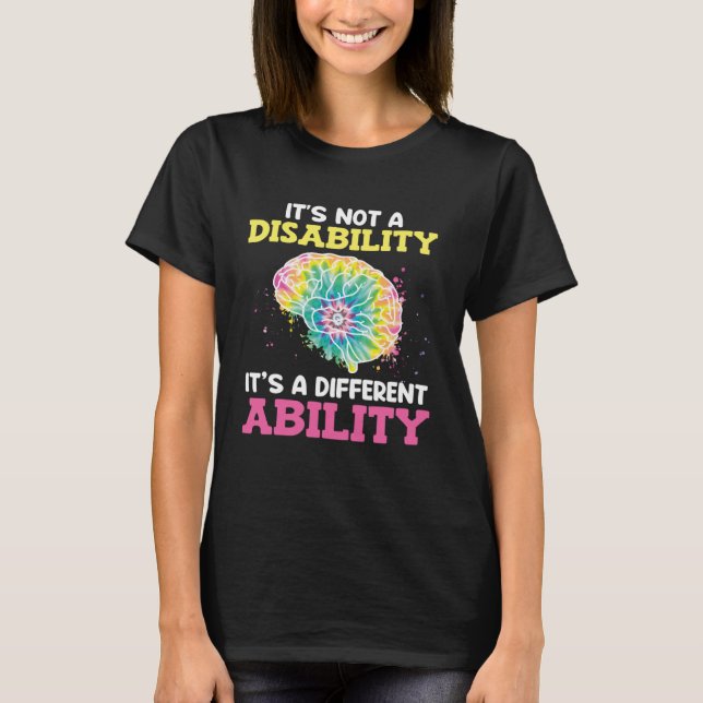 Camiseta Autistic Awareness Its not a disability Autism  1 (Frente)