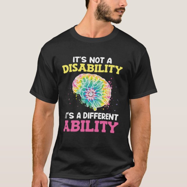 Camiseta Autistic Awareness Its not a disability Autism  1 (Frente)