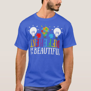 Camiseta Autistic Different Is Beautiful Autism