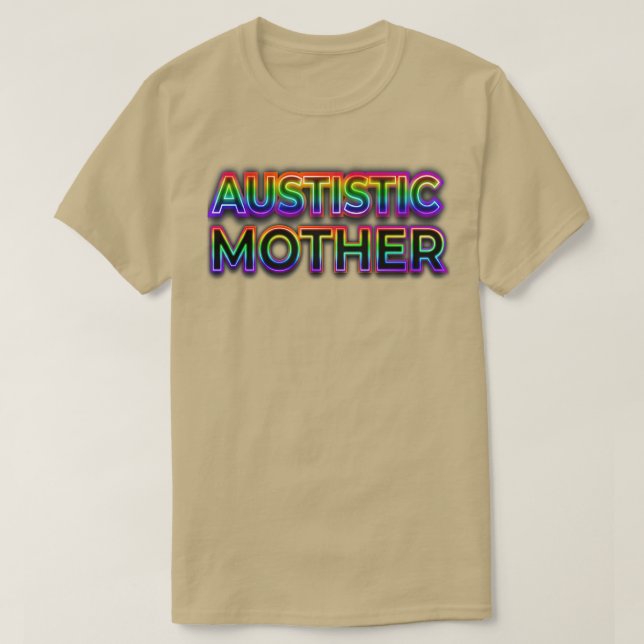 Camiseta Autistic Mom (Frente do Design)