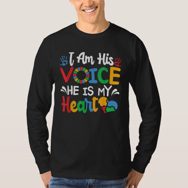 Camiseta Autistic Mom Autistic Dad Autism Awareness Month M (Frente)