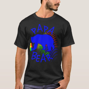 Camiseta Autistic person with special needs Papa Bear autis