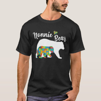 Camiseta Autistic Support Autism Awareness Nonnie Bear Moth