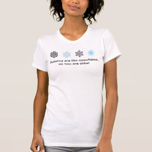 Camiseta Autisticos e flocos de neve
