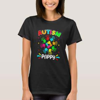 Camiseta Autitic Pappy Quebra-cabeça Suporta Autism Awaren