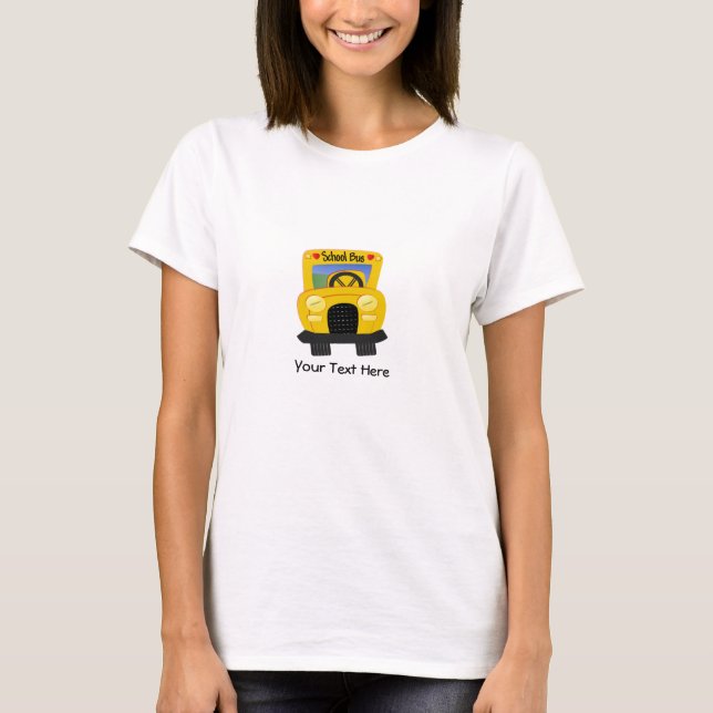 Camiseta Auto escolar 2 (customizável) (Frente)