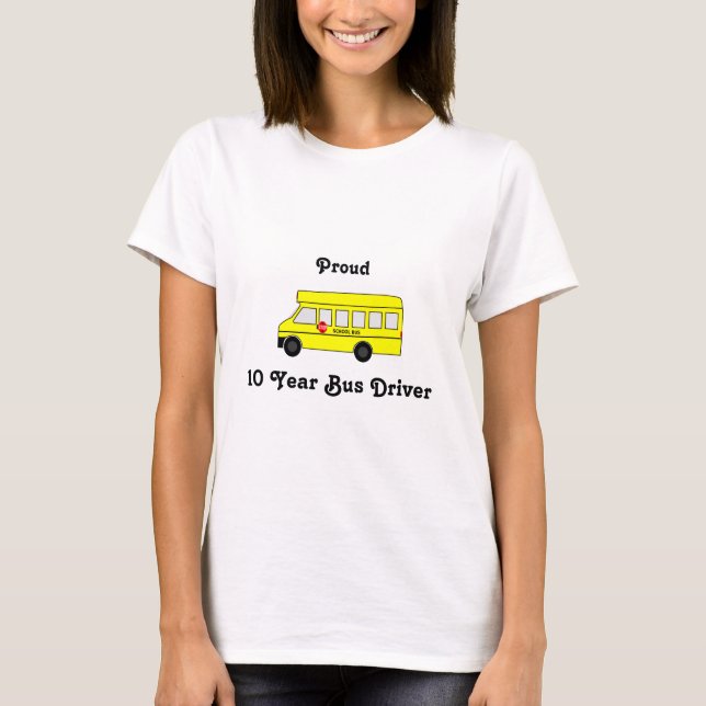 Camiseta Auto escolar amarelo com sinal da parada (Frente)