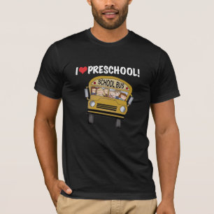Camiseta Auto escolar eu amo o pré-escolar