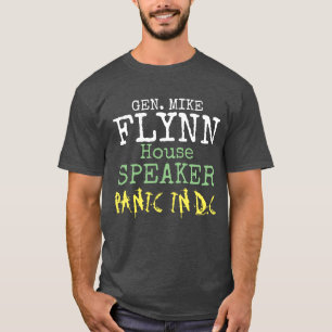 Camiseta Auto-falante do General Mike Flynn do Pânico da Ca