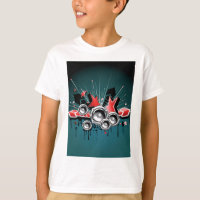 Auto-falantes com gráficos de música Áudio