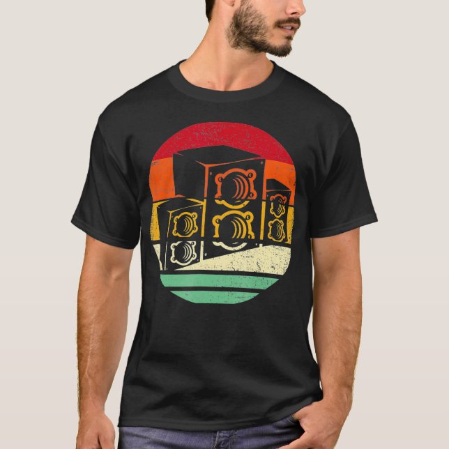 Camiseta Auto-falantes de som retrorreflectores Engenheiro  (Frente)