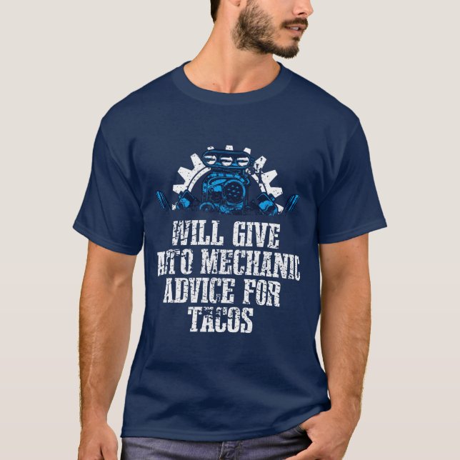 Camiseta Auto Mechanic Advice Foracos Car Mechanic Auto M f (Frente)