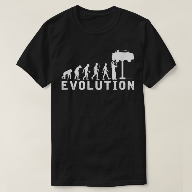 Camiseta Auto Mechanic Evolution (Frente do Design)