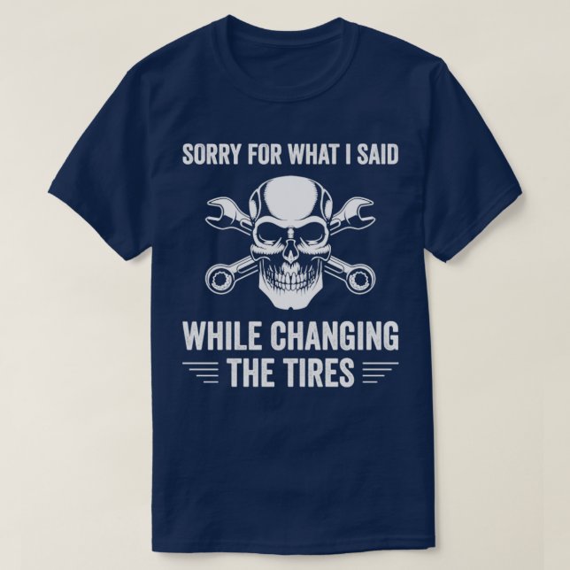 Camiseta Auto Mechanic Funny Garage Fixing Cars Mechanic Ti (Frente do Design)