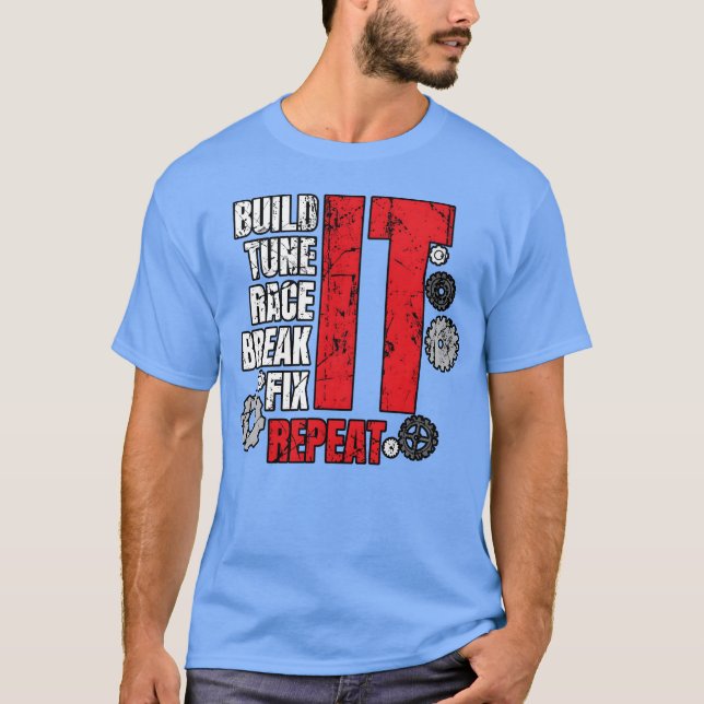 Camiseta Auto Mechanics Gifts Car Mechanic Build Itune It g (Frente)