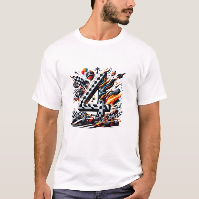 Camiseta Auto Racing Car Lover Kid (Frente)