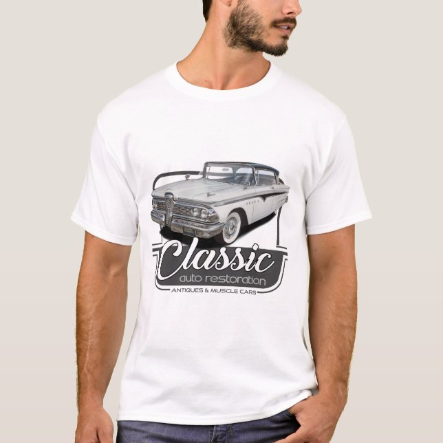 Camiseta Auto restauração clássica (Frente)