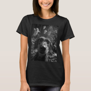 Camiseta Auto-retrato de Dachshund Feminino com Fantasmas F