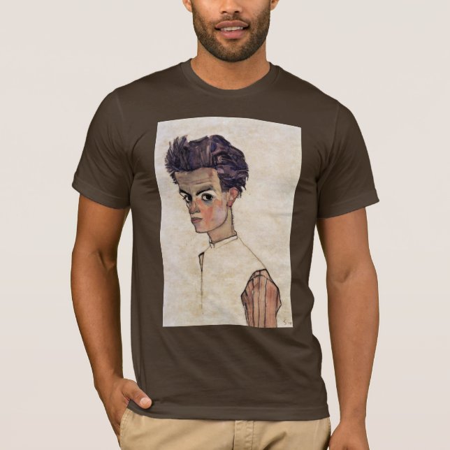 Camiseta Auto-Retrato por Schiele Egon (Frente)