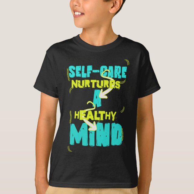 Camiseta Autoatendimento de cabeça saudável (Frente)