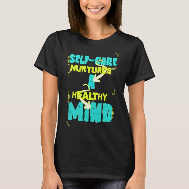 Camiseta Autoatendimento de cabeça saudável (Frente)