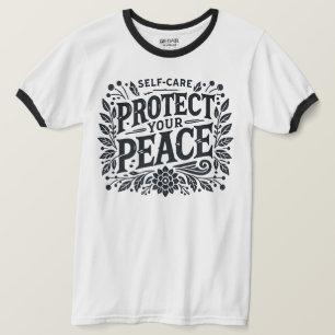 Camiseta Autoatendimento protege T-Shirt Ringer Men
