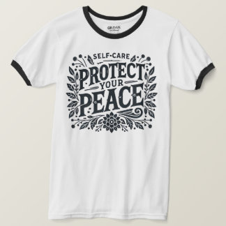 Camiseta Autoatendimento protege T-Shirt Ringer Men