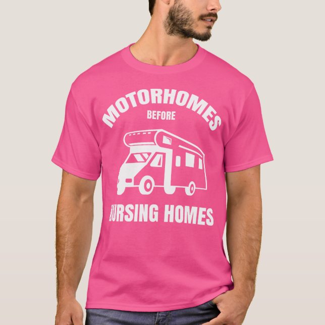 Camiseta Autocaravanas Antes De Enfermar Casas Engraçadas R (Frente)