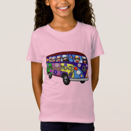 Camiseta Autocarro da Paz do Macaco de Meia