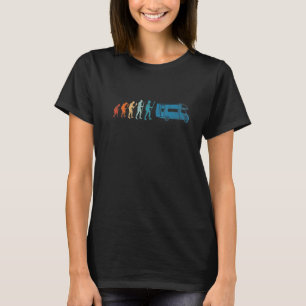 Camiseta Autocarro de Camping Evolução de Caravana Autocara