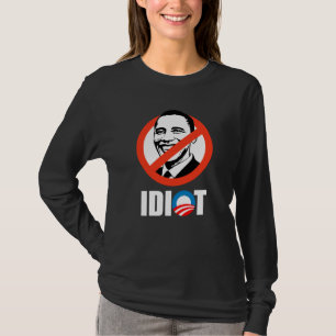 Camiseta Autocolante no vidro traseiro de Anti-Obama -